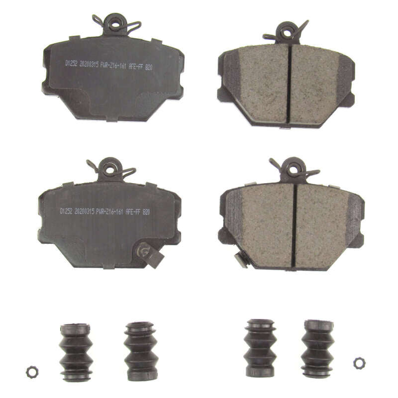 Power Stop 05-16 Smart Fortwo Front Z17 Evolution Ceramic Brake Pads w/Hardware - DTX Performance