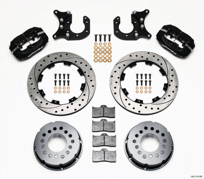 Wilwood Forged Dynalite P/S Rear Kit Drilled Rotor New Big Ford 2.50in Offset performance brakes by DTX Performance