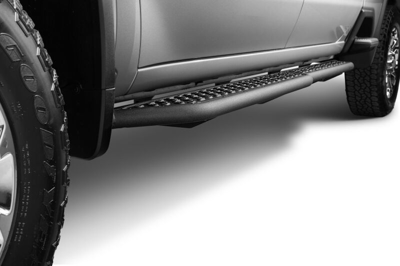 RealTruck 19-26 Chevy Silverado/GMC Sierra 1500 Crew Cab Growler Sport Running Boards - Tex. Black