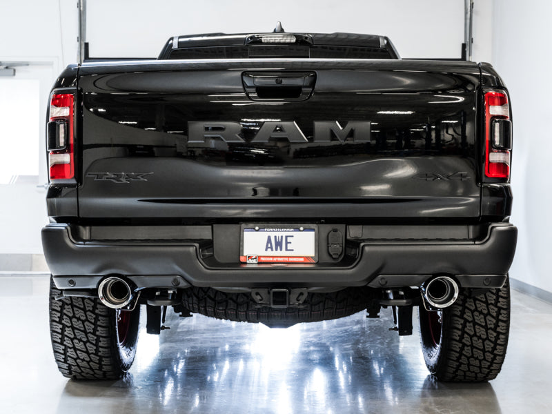 AWE Tuning 2021 RAM 1500 TRX 0FG Cat-Back Exhaust - Chrome Silver Tips - DTX Performance