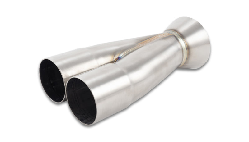 Vibrant 2-1 Merge Collector 2.00in Inlet I.D. x 3.00in Outlet O.D. 8.25in Overall Length performance car part from DTX Performance.