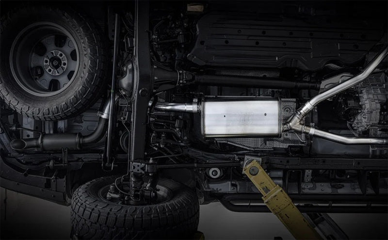 Magnaflow 2024 Lexus GX550 Overland Series Cat-Back Performance Exhaust System installed on a vehicle