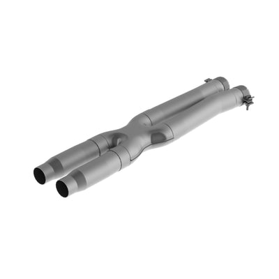 MBRP 16-19 Ford Mustang GT350 3in Resonator Delete X-Pipe - T409, performance car parts for tuning upgrades