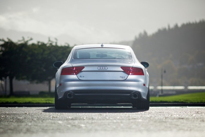 AWE Tuning Audi C7 A7 3.0T Touring Edition Exhaust - Dual Outlet Chrome Silver Tips - DTX Performance