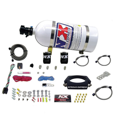 Nitrous Express GM LS 90mm Nitrous Plate Kit (50-400HP) w/10lb Bottle for performance car upgrades at DTX Performance