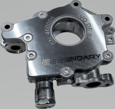 Boundary Nissan VQ 3.5L DE Oil Pump Assembly w/Billet Back Plate, performance car parts, veteran owned performance shop