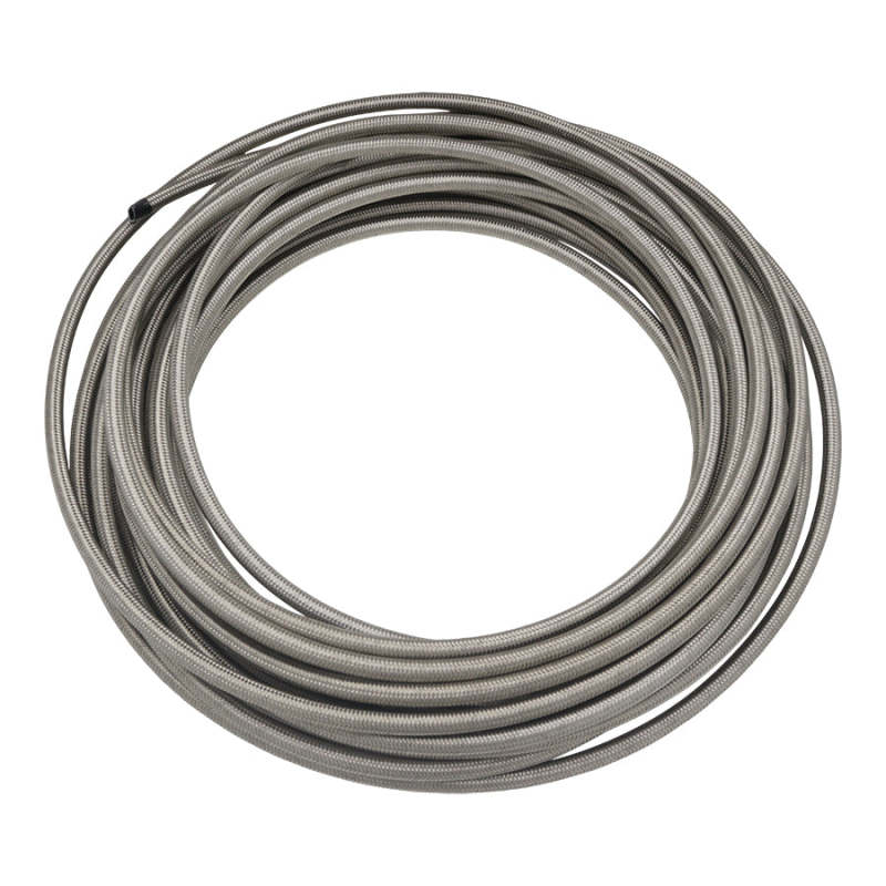 DeatschWerks 8AN Stainless Steel Double Braided PTFE Hose - 50ft - DTX Performance