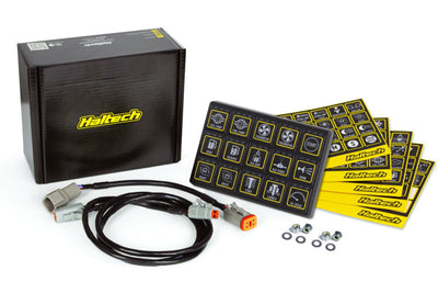 Haltech CAN Keypad 15 Button (3x5) for high performance car tuning at DTX Performance, upgrade your engine, exhaust, brakes and suspension.