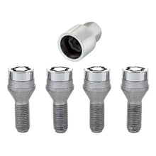 Load image into Gallery viewer, McGard Wheel Lock Bolt Set - 4pk. (Cone Seat) M12X1.5 / 17mm Hex / 25.5mm Shank Length - Chrome for performance car parts