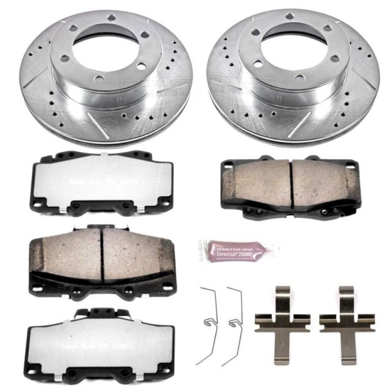 Power Stop 95-02 Toyota 4Runner Front Z36 Truck & Tow Brake Kit for high performance cars available at DTX Performance.
