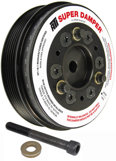 ATI Damper - 5.74in - Alum - 6 Grv - Mini Cooper S - 1.6L - 2 Percent OD - 1Pc, performance car parts, DTX Performance