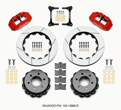 Wilwood Narrow Superlite 4R RearTruck Kit 14.25in Red 2012-Up Ford F150 (6 lug) performance car parts DTX Performance brakes