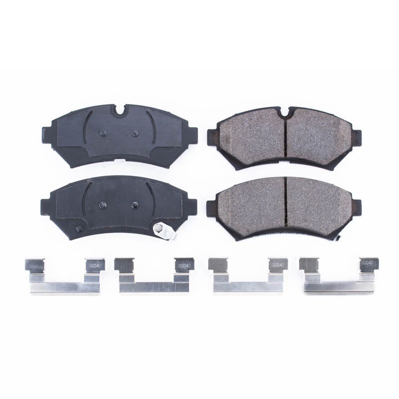 Power Stop 98-02 Cadillac Seville Front Z17 Evolution Ceramic Brake Pads w/Hardware - DTX Performance