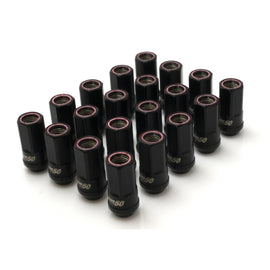 Wheel Mate Muteki HR50 Open End Lug Nuts - Black w/ Red Ring 14x1.50, perfect for high performance car parts and tuning upgrades from DTX Performance.