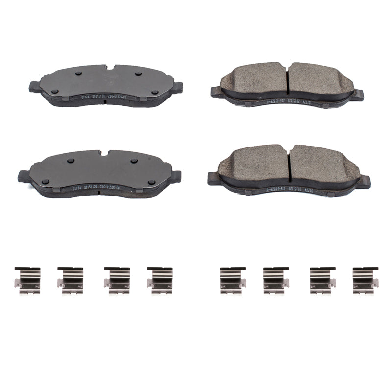 Power Stop 15-19 Ford Transit-150 Front Z17 Evolution Ceramic Brake Pads w/Hardware - DTX Performance