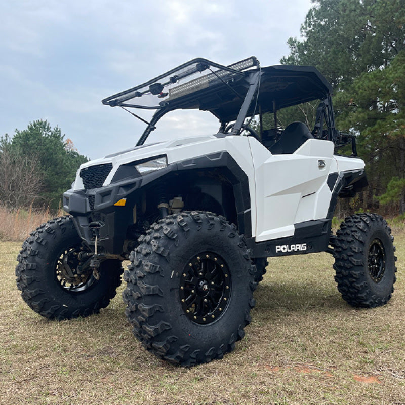 Seizmik 16-23 Polaris General 1000 /4/XP Pro-fit Windshield Flip Up Vented on off-road terrain