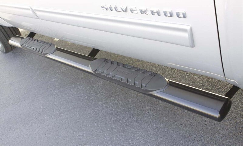 Lund 07-17 Chevy Silverado 1500 Ext. Cab 5in. Oval Straight SS Nerf Bars - Polished, performance car parts