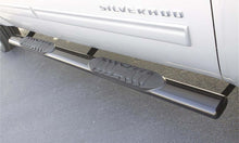 Load image into Gallery viewer, Lund 07-17 Chevy Silverado 1500 Ext. Cab 5in. Oval Straight SS Nerf Bars - Polished, performance car parts
