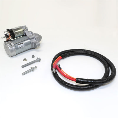 Ford Racing High Torque Mini Starter - 5.0L COYOTE/10R80 Transmission with wiring and bolts for performance car upgrade