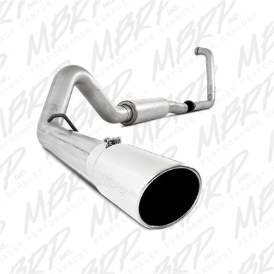 MBRP 2003-2005 Ford Excursion 6.0L Turbo Back Single Side (Stock Cat) exhaust system, performance car parts at DTX Performance