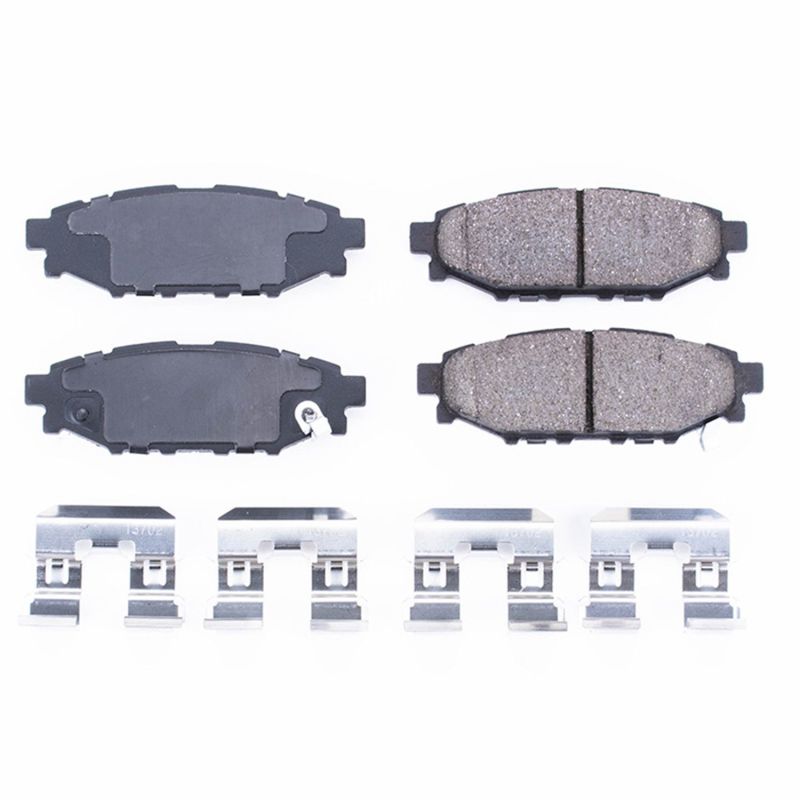 Power Stop 13-16 Subaru BRZ Rear Z17 Evolution Ceramic Brake Pads w/Hardware - DTX Performance