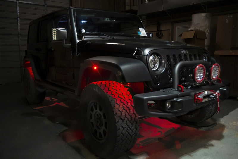 Oracle Bluetooth + RF Underbody Rock Light Kit - 8 PCS - ColorSHIFT on Jeep; performance car parts from DTX Performance
