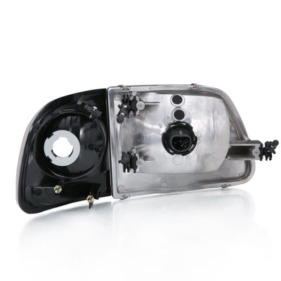 ANZO 1997-2003 Ford F-150 Crystal Headlight G2 Clear With Parking Light, high performance car parts, DTX Performance, tuning upgrades.