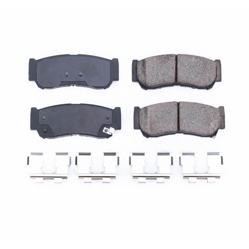 Power Stop 07-09 Hyundai Santa Fe Rear Z17 Evolution Ceramic Brake Pads w/Hardware - DTX Performance