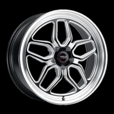 Weld Laguna Drag S152 17x10 / +49 / 5x114.3 / 78.1 CB - Gloss Black W/ Milled Spoke