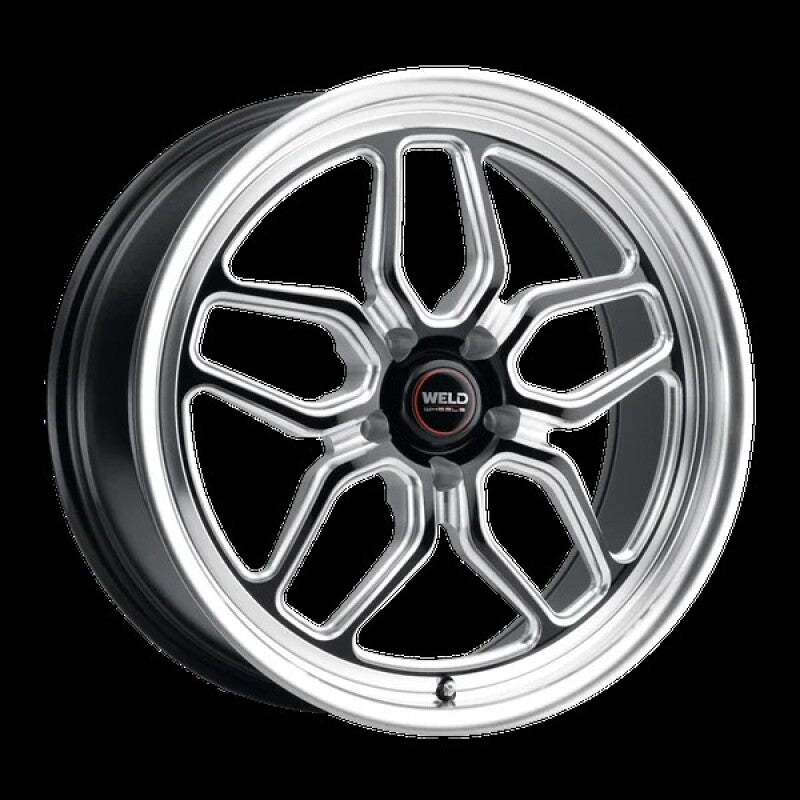 Weld S152 18X5 Laguna Drag 5X120.7 ET-10 BS2.60 Gloss Black MIL Dia 78.1