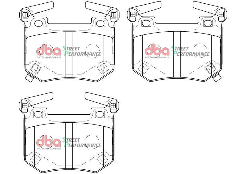 DBA 2018+ Kia Stinger V6 Twin Turbo SP Performance Rear Brake Pads - DTX Performance