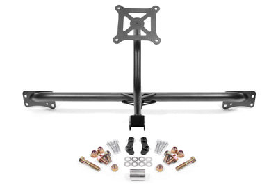 BMR 2015-2019 Ford Mustang Bolt-On Parachute Mount - Black Hammertone, performance car parts from DTX Performance