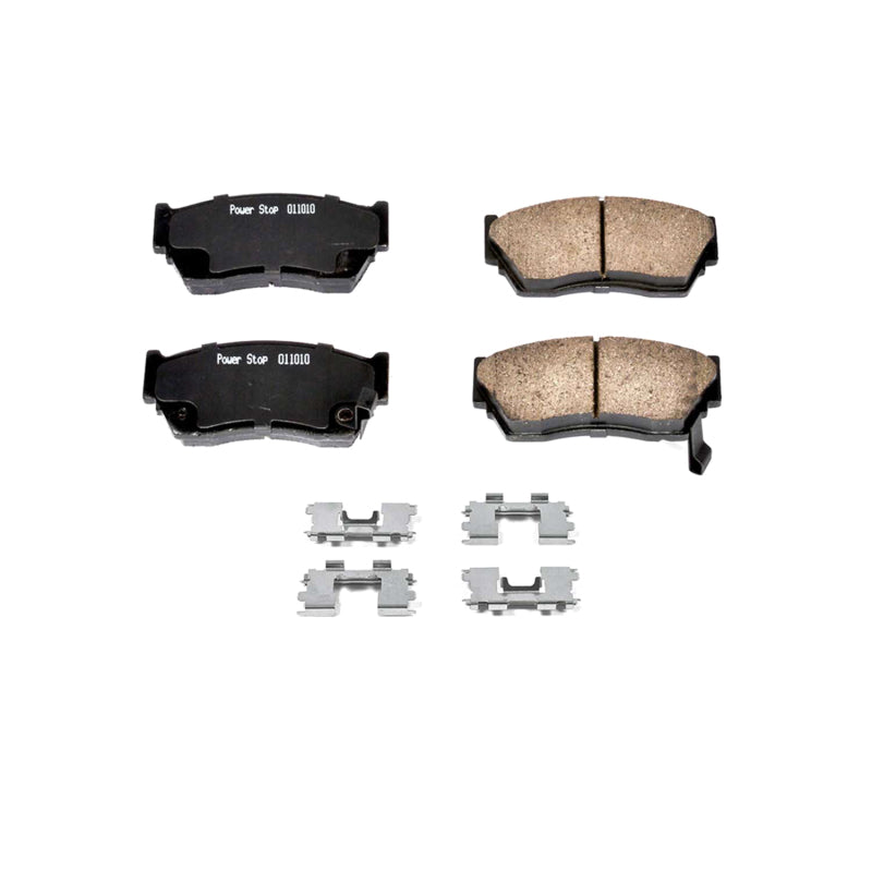 Power Stop 91-93 Nissan NX Front Z17 Evolution Ceramic Brake Pads w/Hardware - DTX Performance