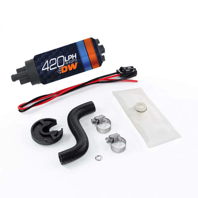 Deatschwerks DW420 Series 420lph In-Tank Fuel Pump w/ Install Kit For 85-97 Ford Mustang, high performance auto parts, DTX Performance