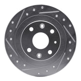 R1 90-03 Ford Escort Rear Left Drilled & Slotted Silver Brake Rotor