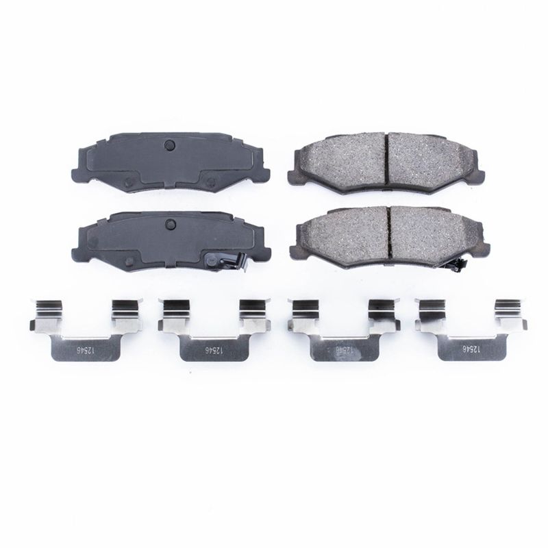 Power Stop 04-09 Cadillac XLR Rear Z17 Evolution Ceramic Brake Pads w/Hardware - DTX Performance