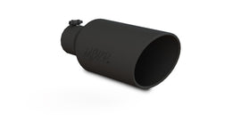 MBRP Universal Exhaust Tip 7in O.D. Rolled End 4in Inlet 18in Length - Black, performance car parts by DTX Performance