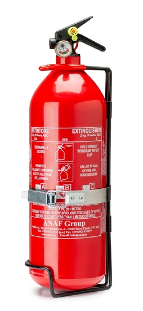 Sparco 2 Liter Handheld Steel Extinguisher for performance car safety at DTX Performance, a veteran owned performance shop.