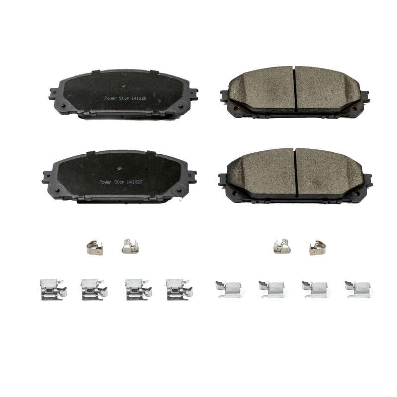 Power Stop 14-15 Jeep Cherokee Front Z17 Evolution Ceramic Brake Pads w/Hardware - DTX Performance