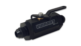 Vibrant -8AN to -8AN Male Shut Off Valve - Black, veteran owned performance shop, high performance auto parts, DTX Performance