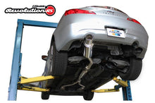 Load image into Gallery viewer, GReddy 07-14 Infiniti G37 Single Revolution RS Exhaust on car lift, high performance exhaust system from DTX Performance.