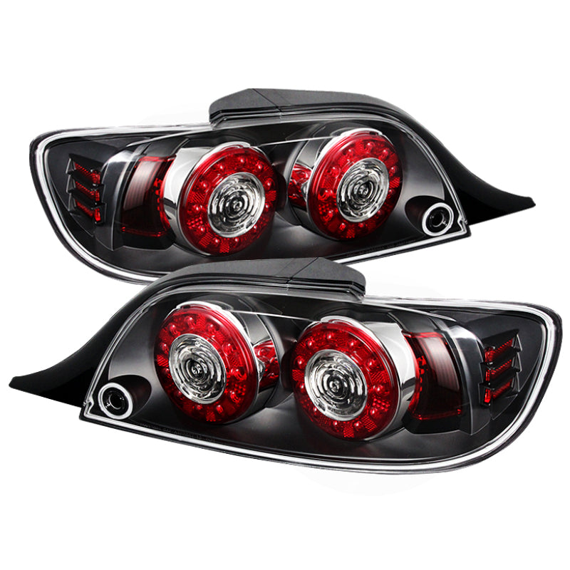 Xtune Mazda Rx-8 04-08 LED Tail Lights Black ALT-ON-MRX804-LED-BK, performance car parts, veteran owned performance shop