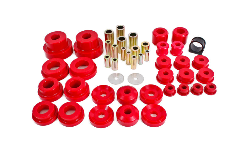 BMR 10-13 5th Gen Camaro Pro Version Total Suspension Bushing Kit (BK030/BK021/BK022) - Black/Red - DTX Performance