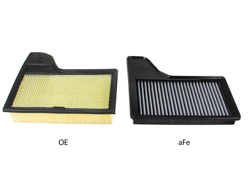 aFe MagnumFLOW OEM Replacement Air Filter PRO Dry S 2015 Ford Mustang L4 / V6 / V8, performance car parts