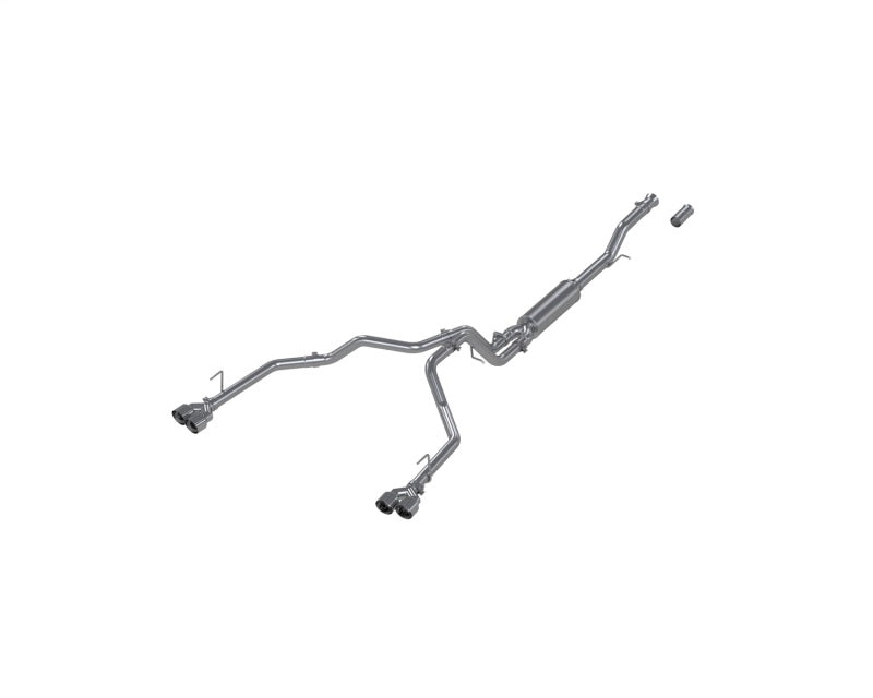 MBRP 21-24 Chevrolet Surburban XL 5.3L 3in Aluminized 2.5in Dual Split Carbon Fiber Cat-back - DTX Performance