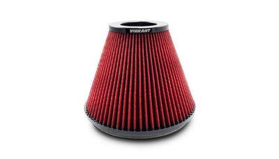 Vibrant 8.75in Inlet I.D. x 8.50in Height Bellmouth Velocity Stack Classiic Performance Air Filter by DTX Performance