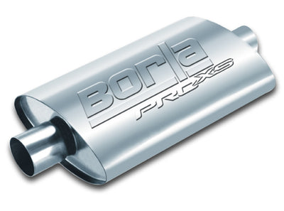 Borla Universal Pro-XS 2.5in Inlet//Outlet Center/Center Muffler, high performance car parts by veteran owned DTX Performance shop