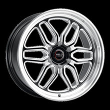 Load image into Gallery viewer, Weld Racing 17x7 Laguna 6 Drag 6x127 ET10 BS4.375 Gloss Black Milled - Diamond Lip 78.1
