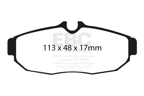 EBC 05-10 Ford Mustang 4.0 Yellowstuff Rear Brake Pads, high performance brakes for street and track, veteran owned performance shop