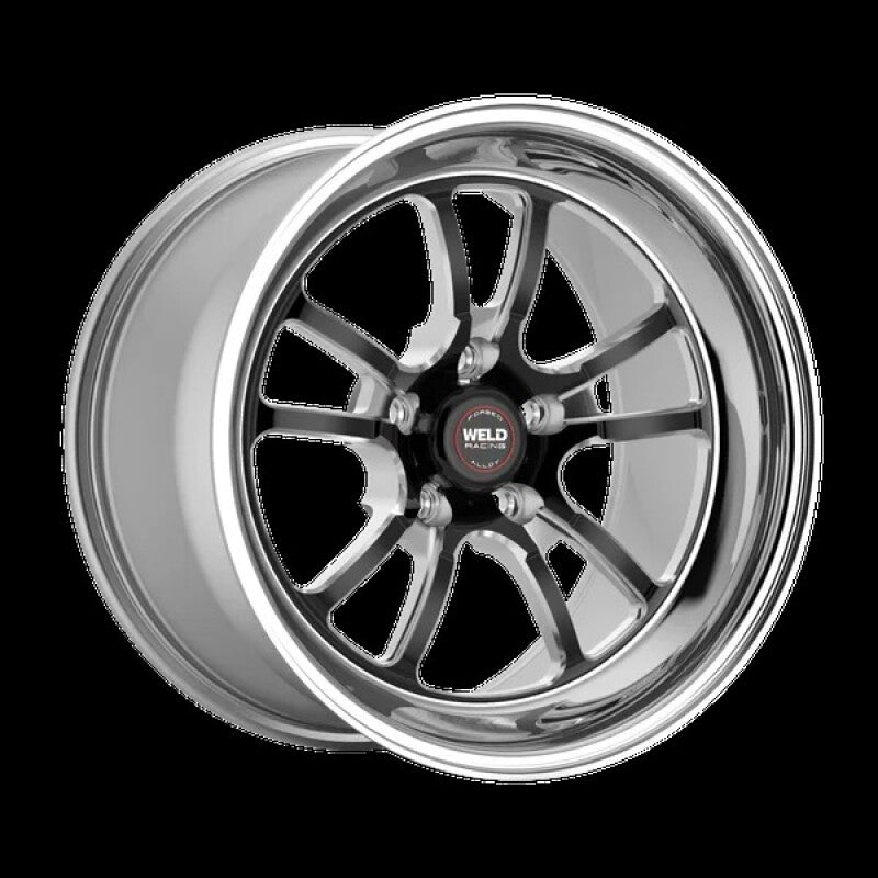 Weld S70 RT-S 17x10in / 5x114.3 BP / 6.3in. BS - Black Center - Polished Shell Wheel